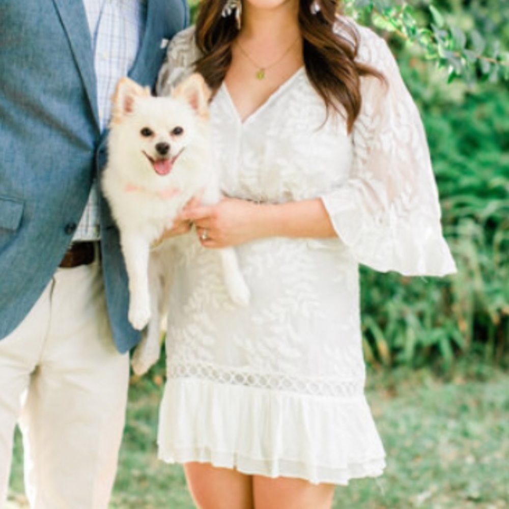 Selfie Leslie white bridal dress XS